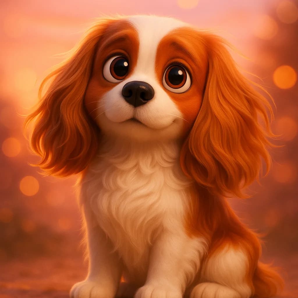 Pet Cartoon pet portrait example 5