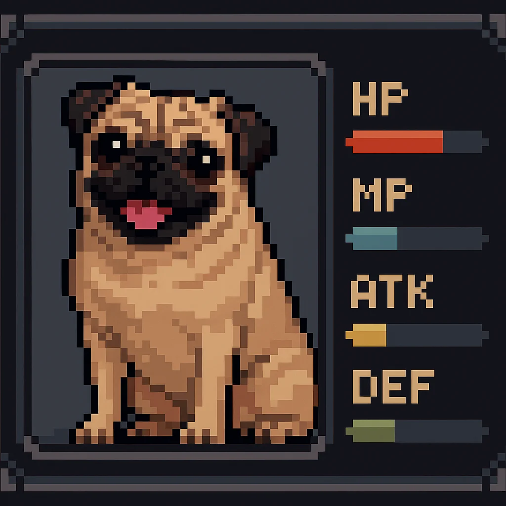 Pet Pixel Art pet portrait example 8