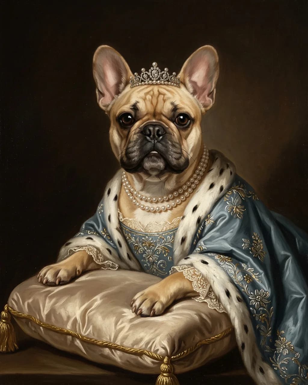 Pet Renaissance pet portrait background